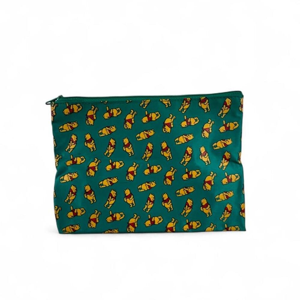 Vintage Winnie the Pooh Cosmetic Bag Disney Character Zip Pouch